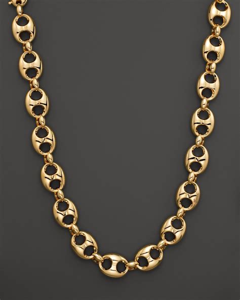 gucci chain 18k|Gucci link gold chain necklace.